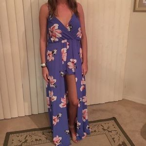 Floral maxi romper